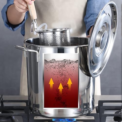 Stainless Steel Soup Pot Large Capacity Stockpot for Family Cooking