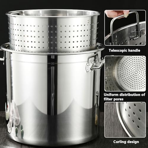 Large 40cmx40cm Stainless Steel Cooking Pot