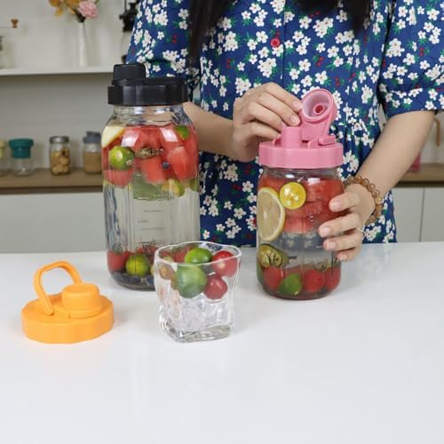 ZSLITP 2-Piece Pour Spout Lid Airtight for Mason Jars