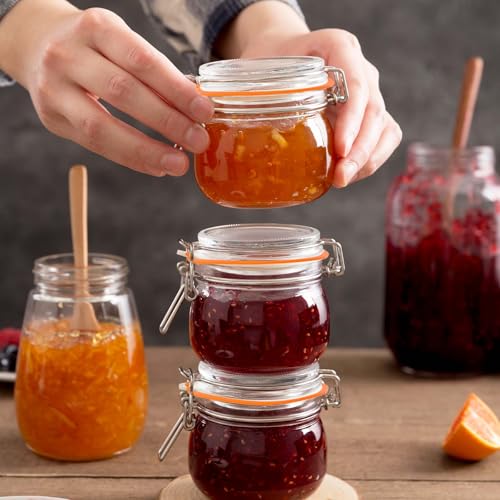 4-Pack Silicone Gasket for Glass Jars - Leak-Proof