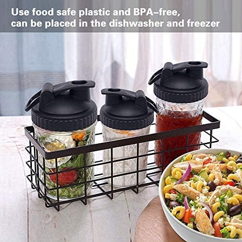 Leak-Proof Lid for Mason Jars Recyclable Wide Mouth Cap Pink