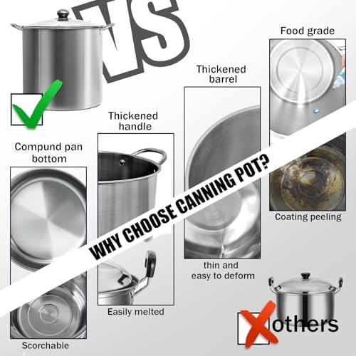 215 Quart Stainless Steel Canning Kit with Lid Rack