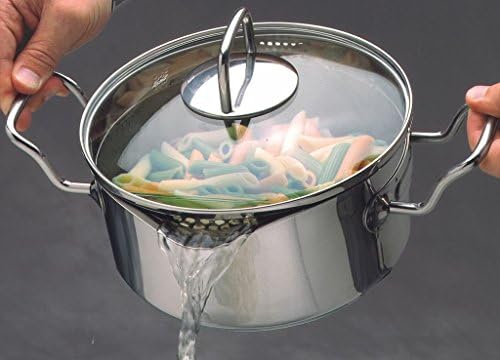 Norpro KRONA 3-Quart Vented Stainless Steel Cooking Pot with Straining Lid