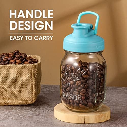 AIEVE Compact Mason Jar Lid Set for Reusable Storage
