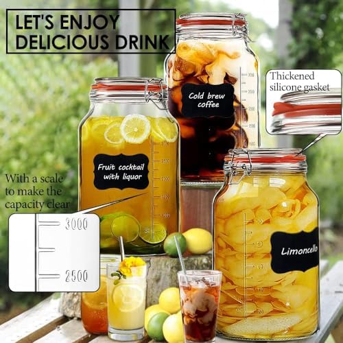 Super Wide-Mouth Leak-Proof Glass Jars for Canning