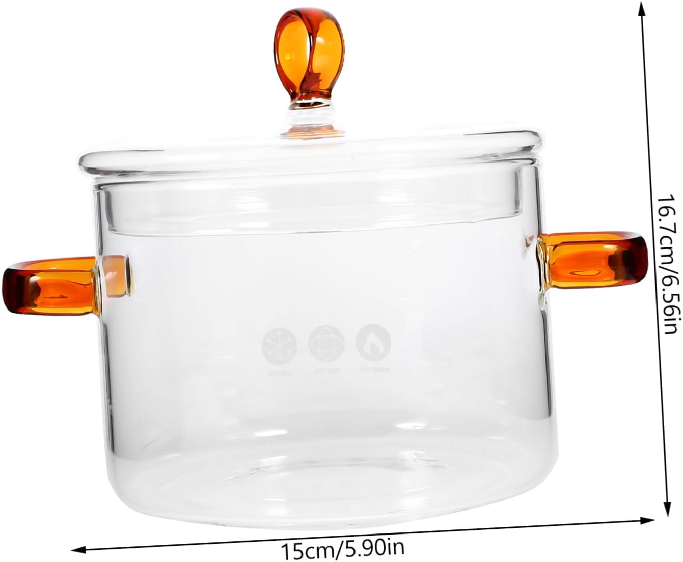 High-Quality Glass Stockpot for Perfect Simmering - Durable Heat-Resistant Kitchen Essential