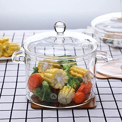 Miecux 15L Glass Saucepan Set - Heat-Resistant Borosilicate 1