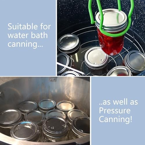Premium Canning Lids for Ball Jars - Durable Easy to Use