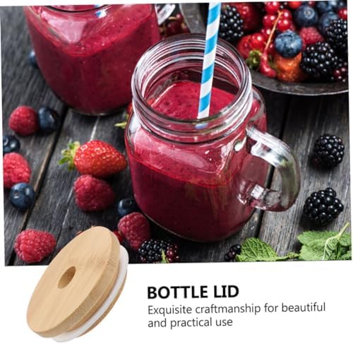 Mikinona 4-Piece Reusable Mason Jar Lids