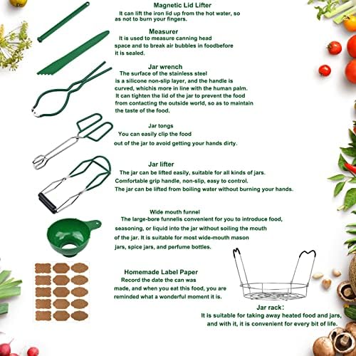 Tisovixo Canning Kit with Stainless Steel Tools