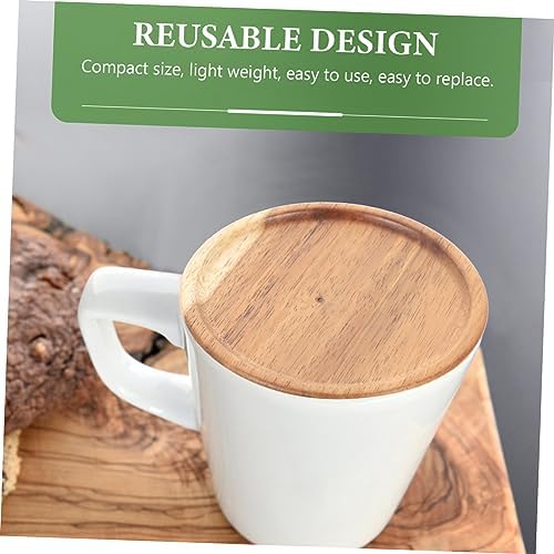 Cabilock 4-Piece Wide Mouth Wooden Jar Lids