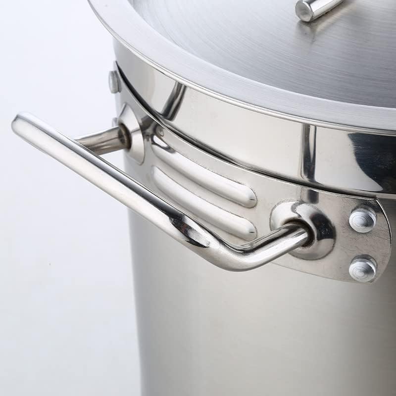 Sturdy 27Qt Stockpot for Crawfish Boil Turkey Fryer