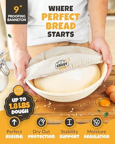 Crustlove - Authentic Cast Iron Dutch Oven for Bread Baking Sourdough Preparation