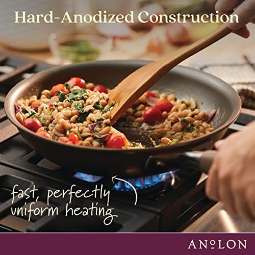 Best ChoiceAnolon Advanced Home 85Qt Nonstick Stockpot with Built-InSteamer Oven Safe