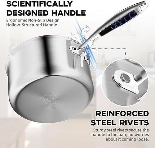 Versatile 15 Quart Stainless Steel Saucepan with Steamer
