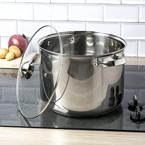 Ecolution Stainless Steel Stock Pot 12-Quart Perfect for everyday cooking