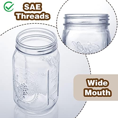 6-Piece Wooden Mason Lid Canning Jar Lids