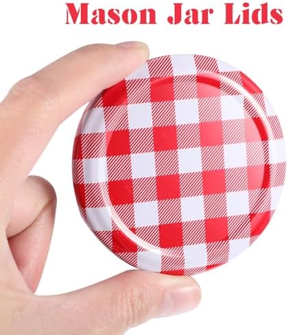 Hemoton 12-Pack Mason Jar Lids