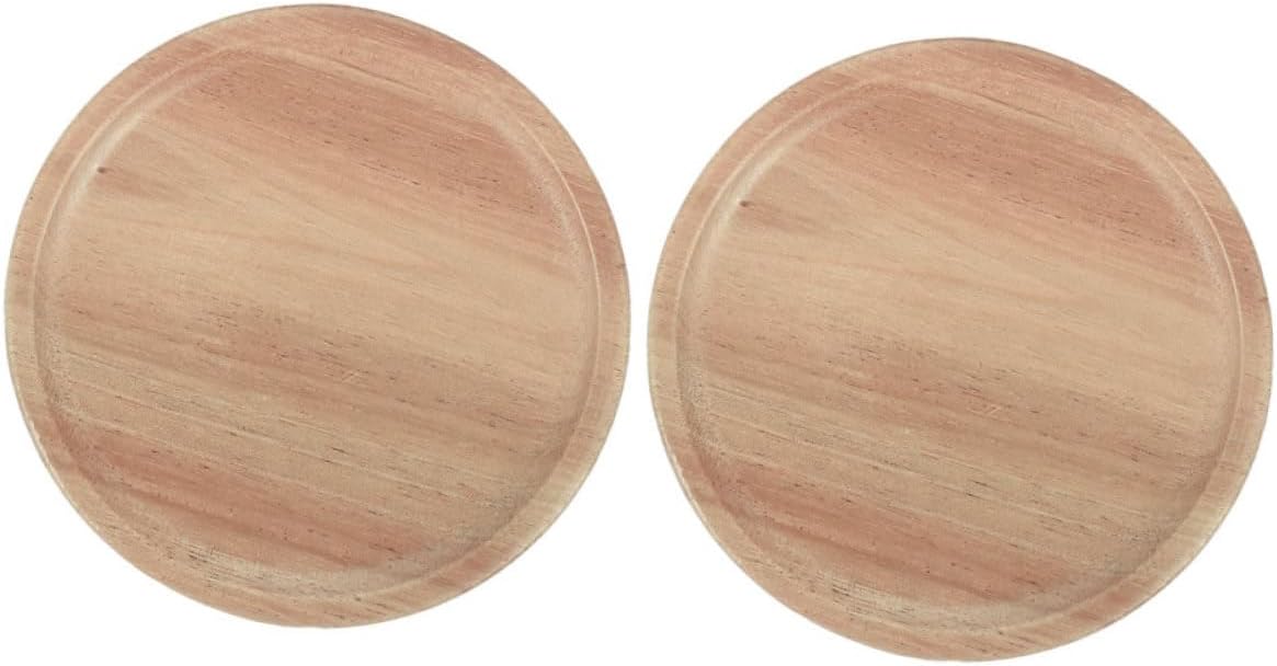 VOSAREA 2PCS Mason Jar Wooden Lids with Silicone Seal