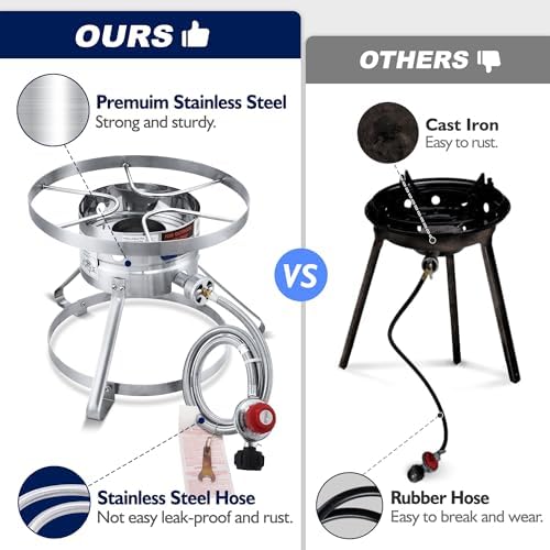 Portable Stockpot with Steamer for Outdoor Cooking