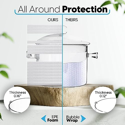 FILULA Heat-Resistant Glass Cooking Pot with Cover