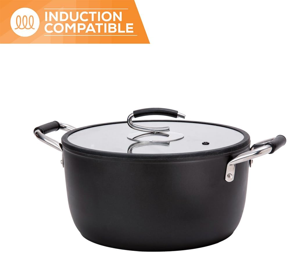 8 Qt Nonstick Italian Made PTFE-Free Induction Compatible