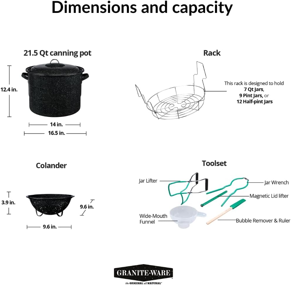 Make Cooking Easy with Granite Ware 9-Piece Canning Kit