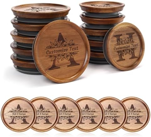 Natural Acacia Mason Jar Lid