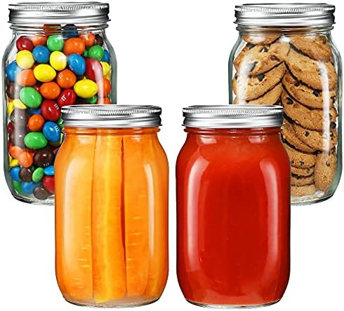 Wide Mouth Mason Jars for Preserving Cooking