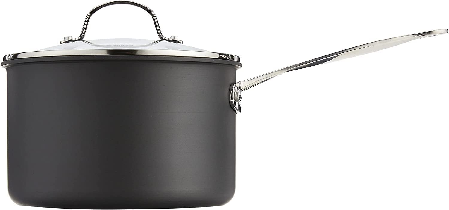 Pro_friend Cuisinart Chefs Classic 4-Quart Nonstick-Hard-Anodized Saucepan wCover