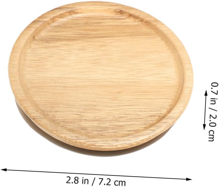 Zerodeko 2pcs Wooden Mason Jar Lids with Silicone Seal