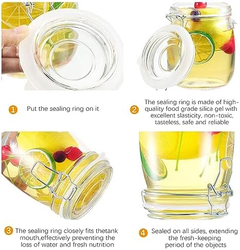 ZukoCert 8-Piece Silicone Jar Gasket Set