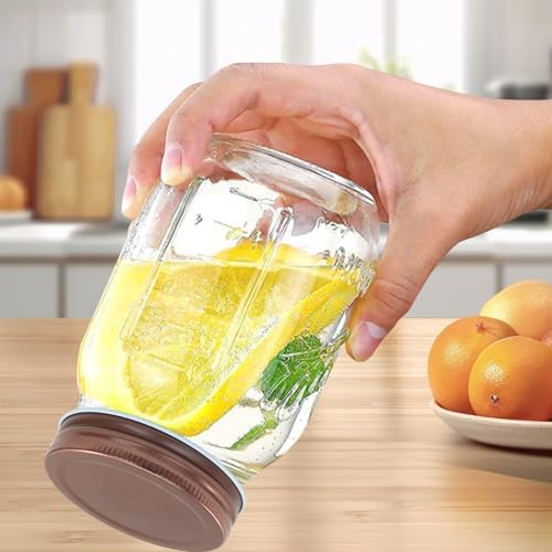 Perfect Leak-Proof Mason Jar Rose Gold Lids