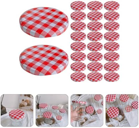 Luxshiny 40pcs Mason Jar Lids Perfect for Canning Sealing Storage