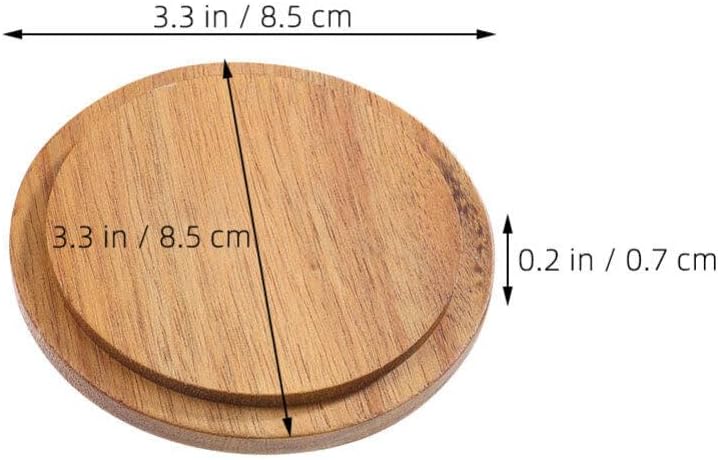 4-Piece Bamboo Mug Lids