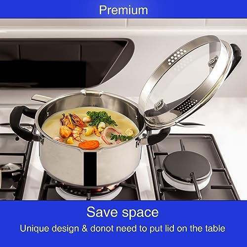 Stainless Steel Pasta Pot by Cyrder