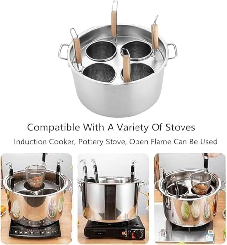 Sturdy Stainless Steel Pasta Cooker Set for Home Commercial Use