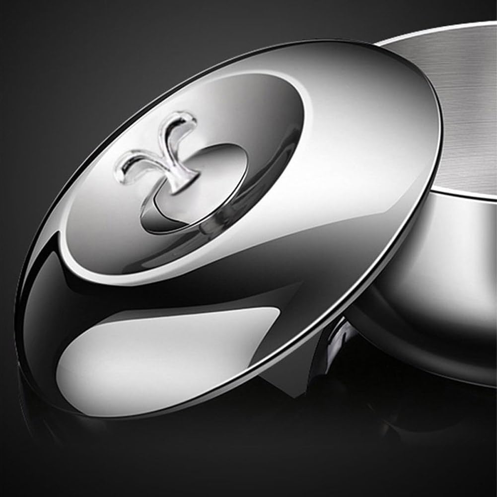 Stainless Steel Stock Pot with Lid Family- friendly Cooking Pan
