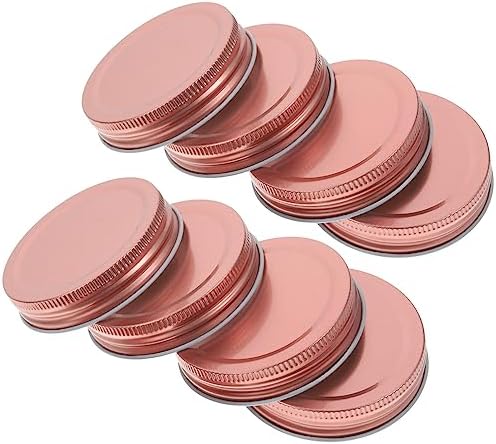 Perfect for storage with 12 rose gold canning lids