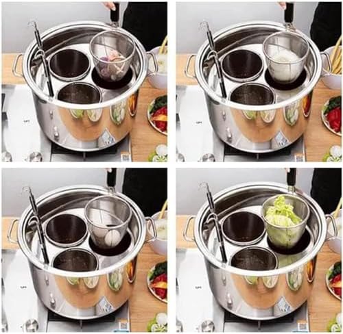 EKSED Stainless Steel Pasta Cooker Set with Strainer Basket - Durable Efficient Cooking Solution