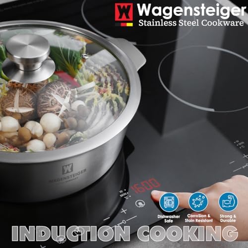 Stainless Steel 4-5 Person Casserole Durable Moist