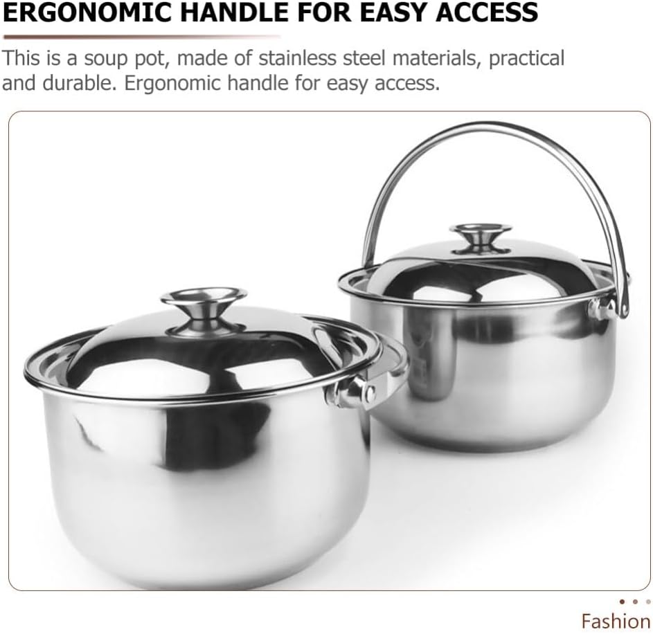Zerodeko Stainless Steel Stock Pot With Lid