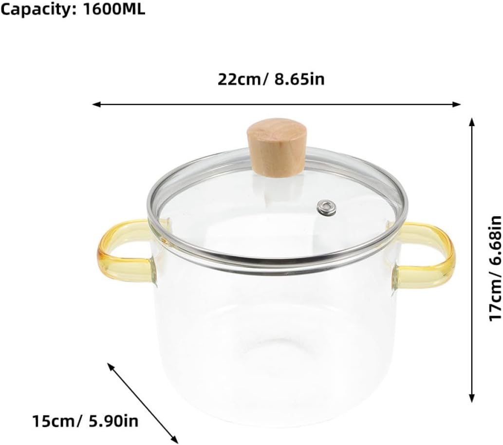 Get Cooking Quick with Adjust-Size Glass Pot