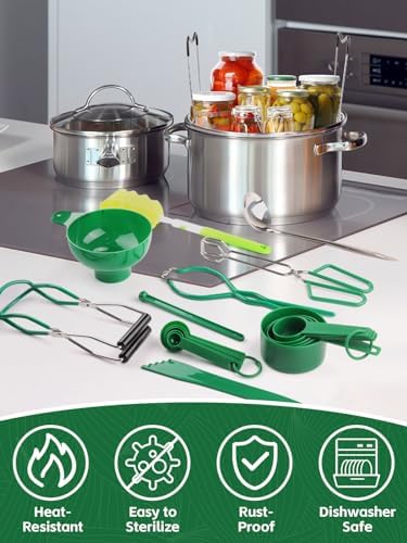 Kalolary 19-Piece Canning Starter Kit for Home Use