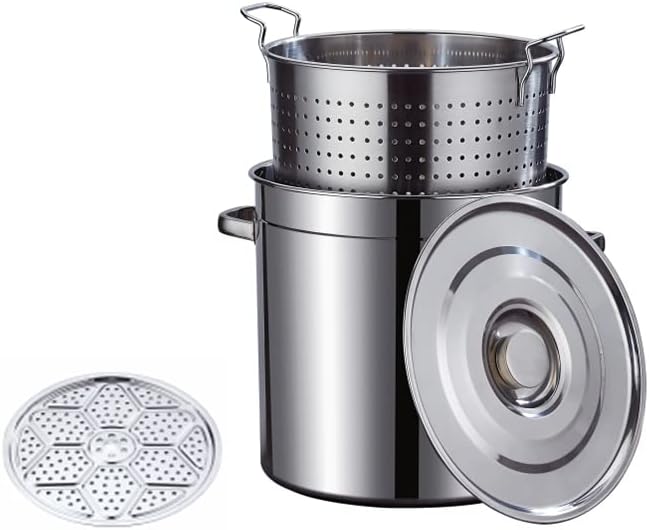 AIZYR 4-Piece Stainless Steel Tamale Steamer Pot