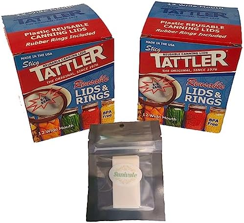 SUNIVALE Reusable Canning Lids Bundle 1