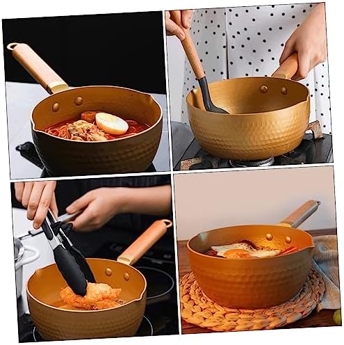 Non-stick Ergonomic sauc pot with double diversion trench