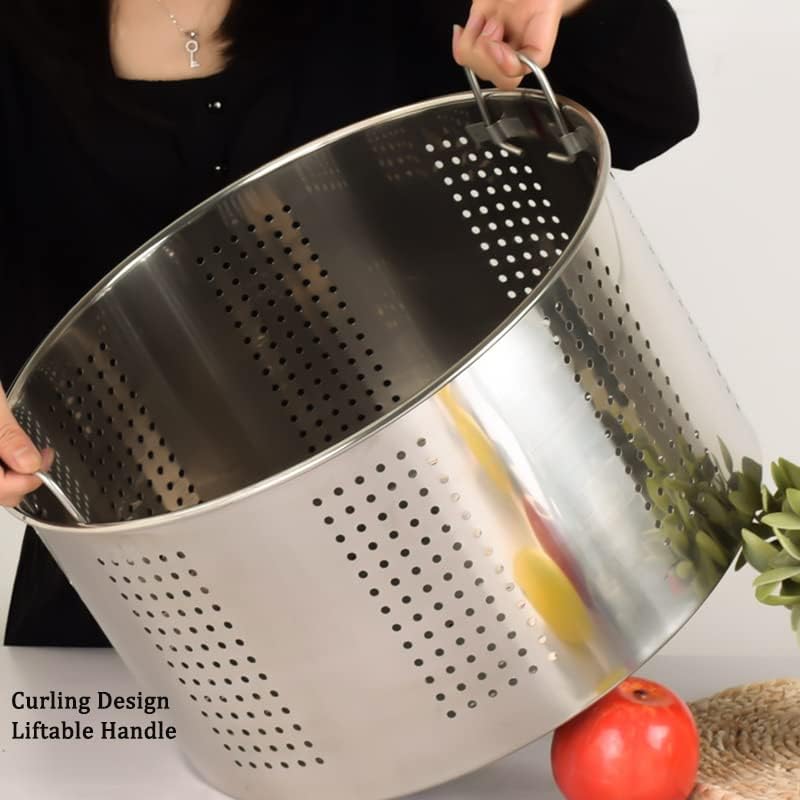 Vivid 45QT Commercial Stainess Steel Stock Pot with Basket Lid