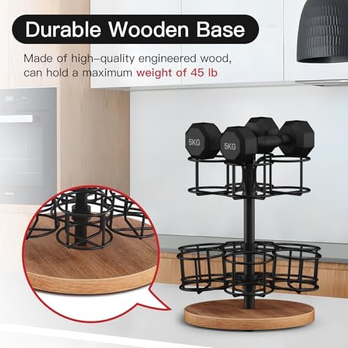 2-Tier Rotating Mason Jar Rack for 16oz Jars 1