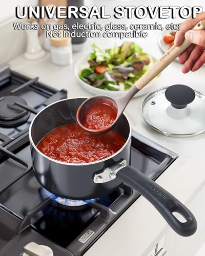 Perfect Nonstick 3-Qt Saucepan with Glass Lid